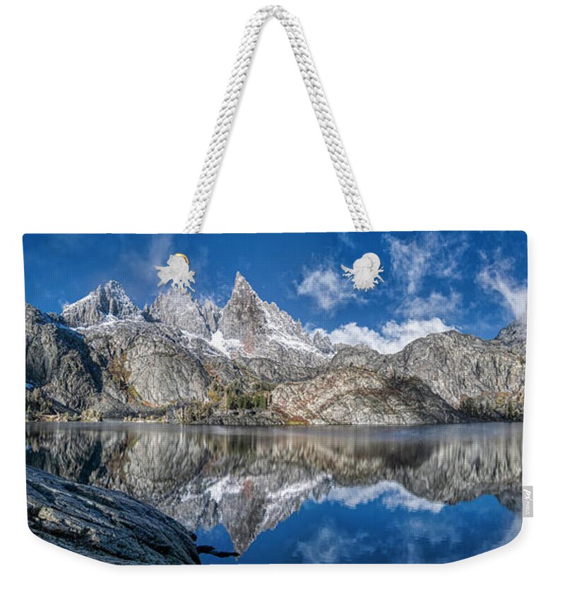 Landscape Weekender Tote Bag featuring the photograph The Minarets by Romeo Victor