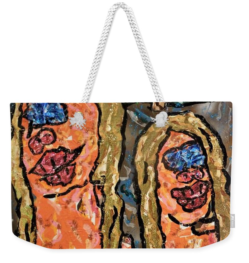 Model Moved Weekender Tote Bag featuring the mixed media The Model Moved by Kevin OBrien