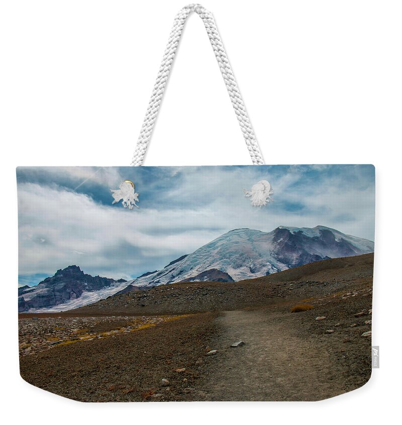Mount Rainier National Park Weekender Tote Bag featuring the photograph The MOUNTAIN's Appeal by Doug Scrima
