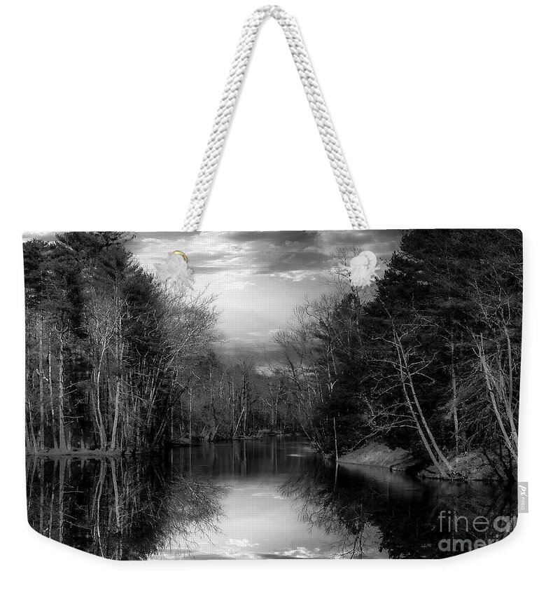 Holston Weekender Tote Bag featuring the photograph The Mysterious South Fork by Shelia Hunt
