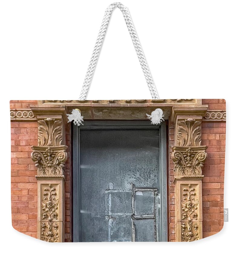 Brick Wall Weekender Tote Bag featuring the photograph The Office by Cate Franklyn