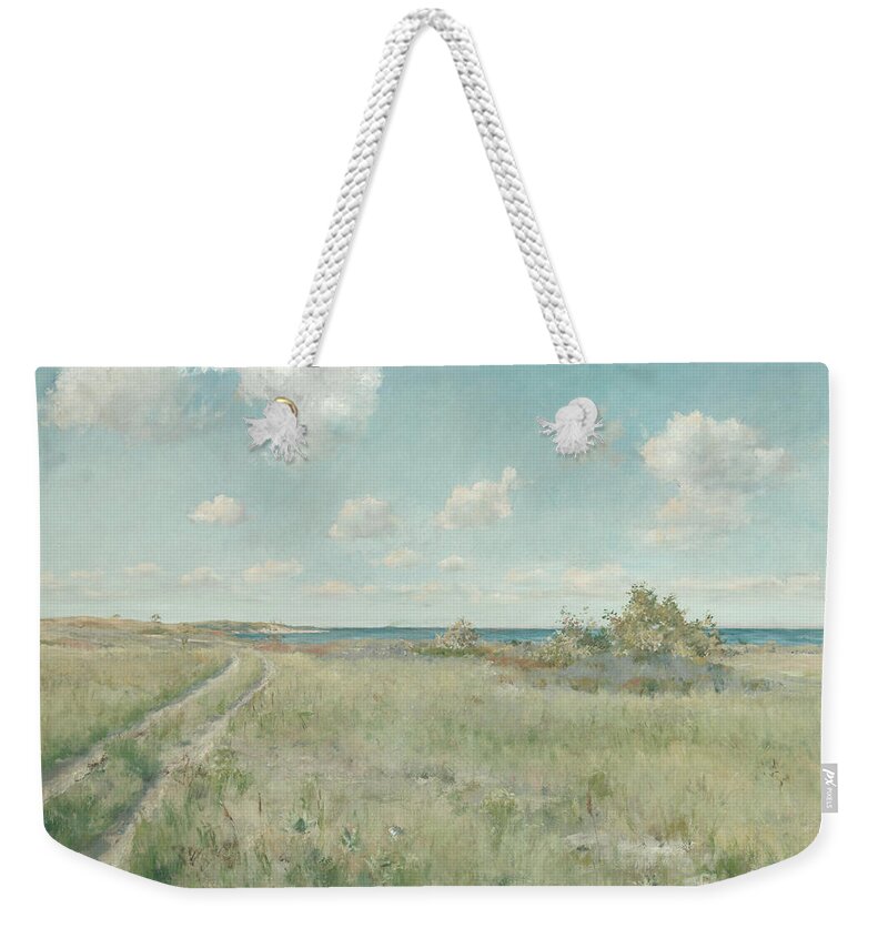 The Old Road To The Sea Weekender Tote Bag featuring the painting The Old Road to the Sea, circa 1893 by William Merritt Chase