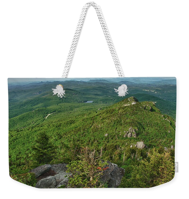 Blue Ridge Mountains Weekender Tote Bag featuring the photograph The Peak by Melissa Southern