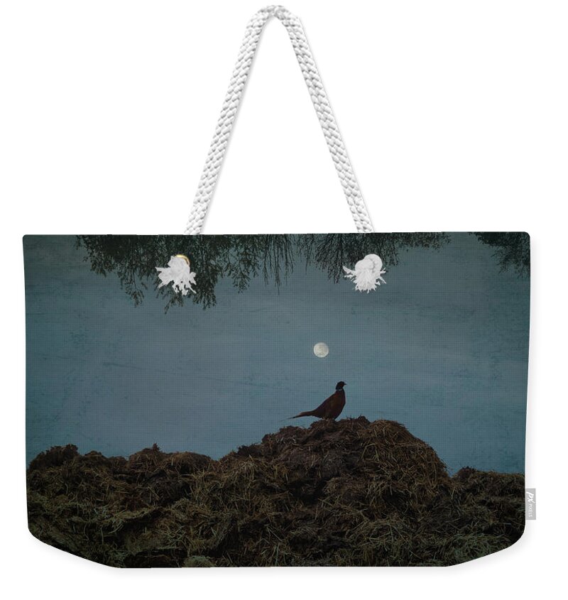 Pheasant Weekender Tote Bag featuring the photograph The Pheasant by Yasmina Baggili
