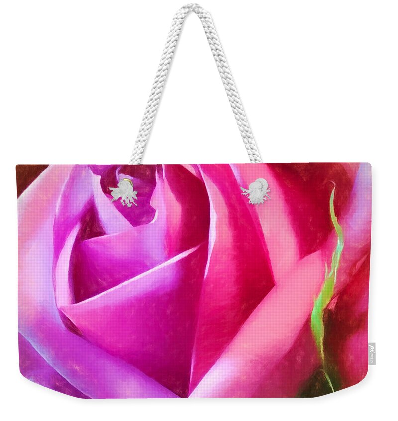  Weekender Tote Bag featuring the photograph The Pink Beauty by Jack Wilson