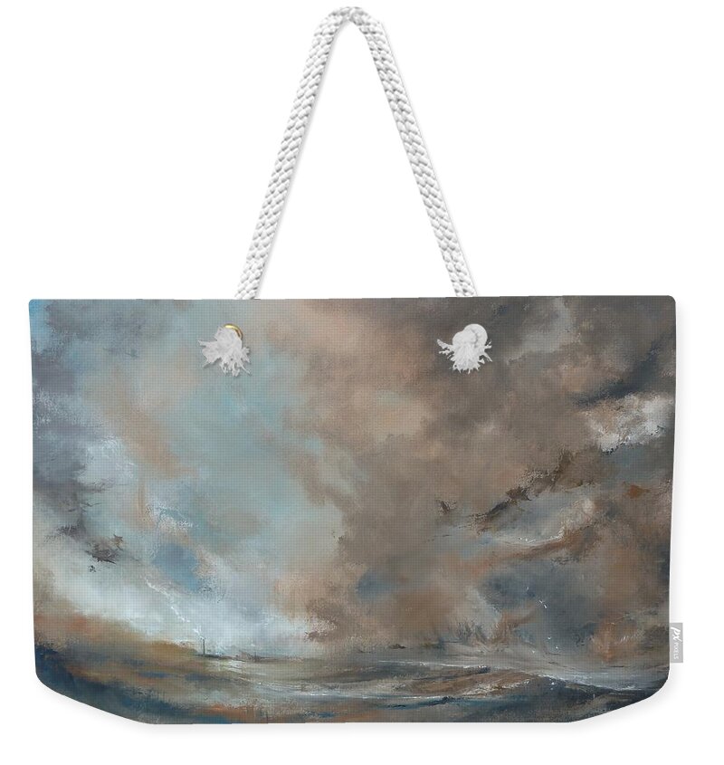 Power Weekender Tote Bag featuring the painting The Power Precint by Christopher Delni Offord