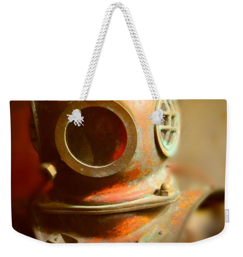 Diver Weekender Tote Bag featuring the photograph The Retired Diver by Stacie Siemsen