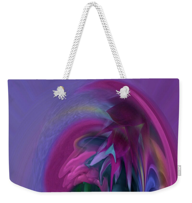 Color Weekender Tote Bag featuring the photograph The Rising TOO by Wayne King