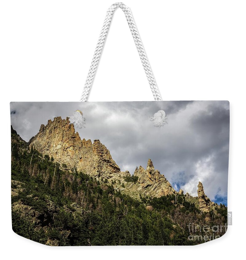 Jon Burch Weekender Tote Bag featuring the photograph The Rocky Mountains by Jon Burch Photography
