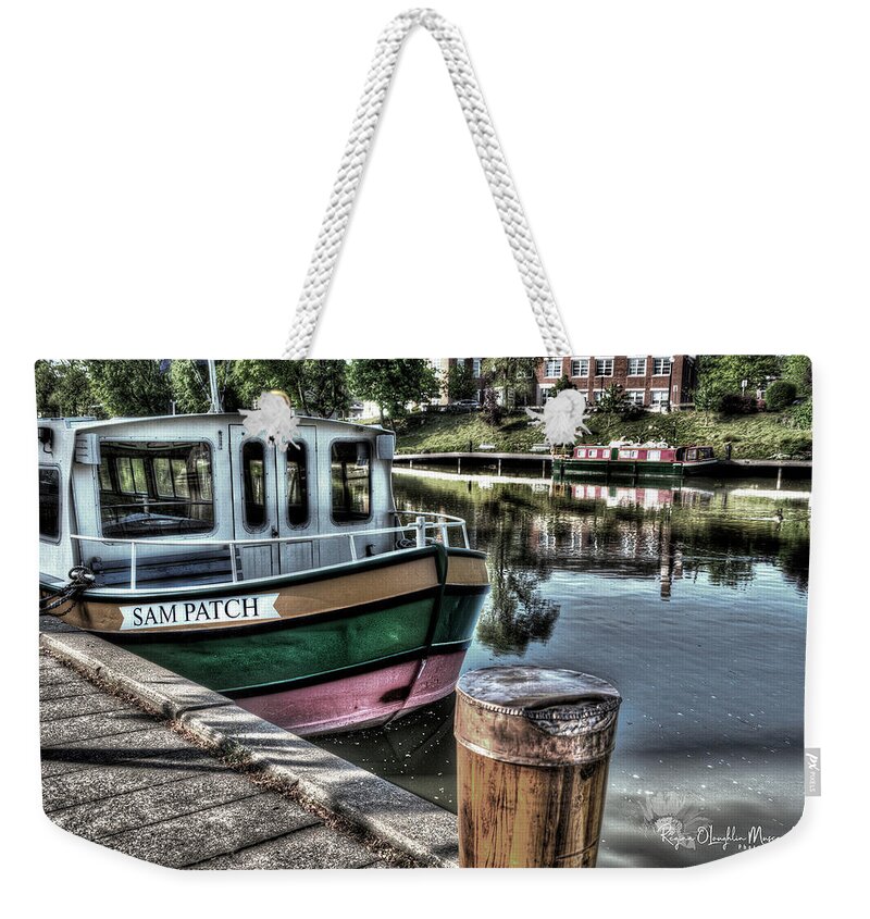 Sam Patch Weekender Tote Bag featuring the photograph The Sam Patch by Regina Muscarella