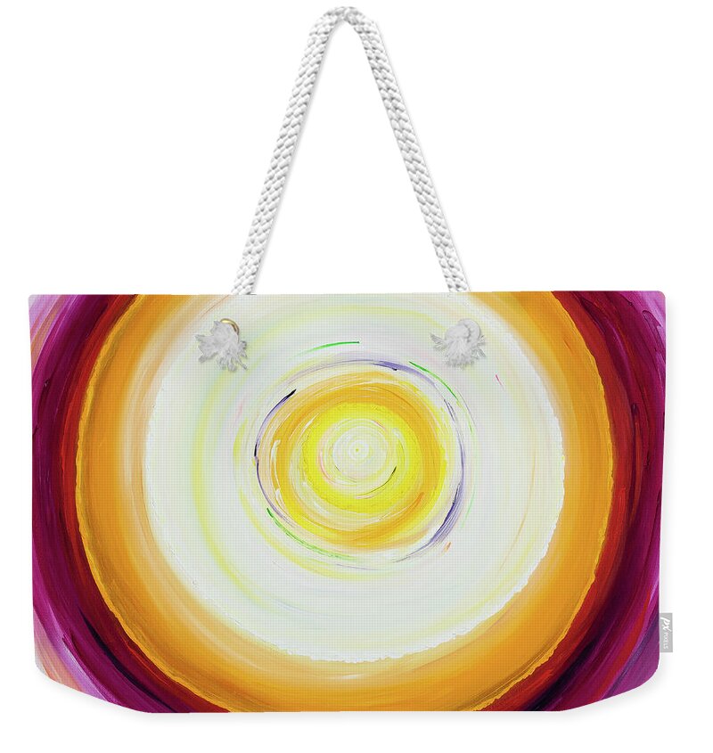 The Source Weekender Tote Bag featuring the painting The Source by Victoria Tara