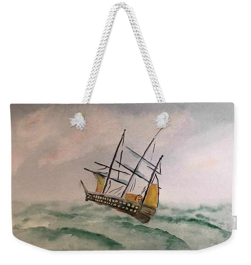  Weekender Tote Bag featuring the painting The Storm by John Macarthur