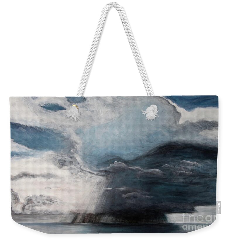 Storm Weekender Tote Bag featuring the painting The Storm by Pamela Schwartz