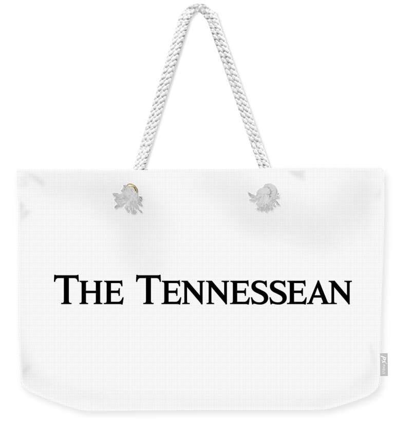 Nashville Weekender Tote Bag featuring the digital art The Tennessean Black Logo by Gannett Co