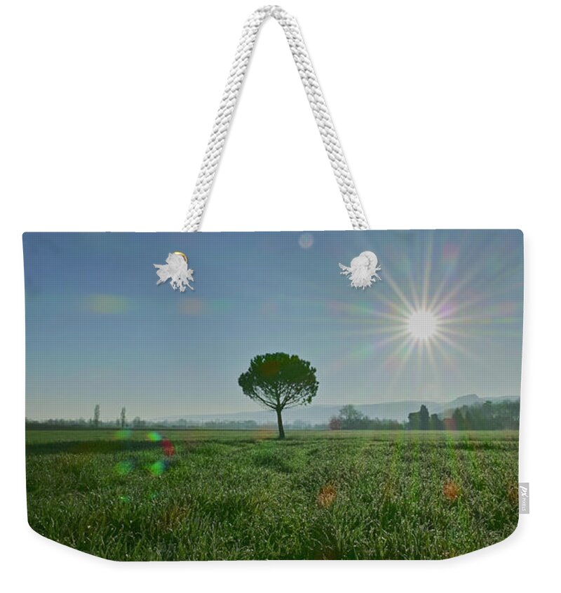 Landscape Weekender Tote Bag featuring the photograph The time for festivities by Karine GADRE