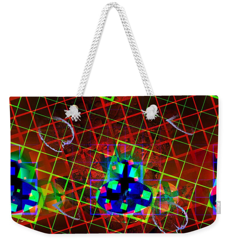  Weekender Tote Bag featuring the digital art The Time Machine Part 7 2020 Master by The Lovelock experience