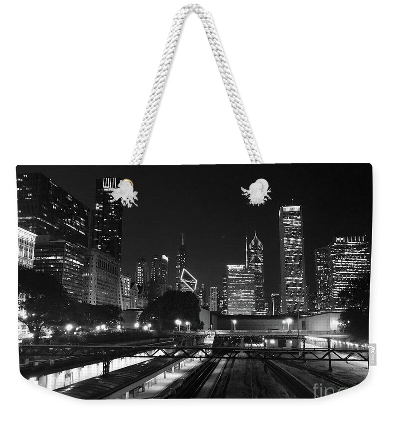  Weekender Tote Bag featuring the photograph The Tracks by Dennis Richardson