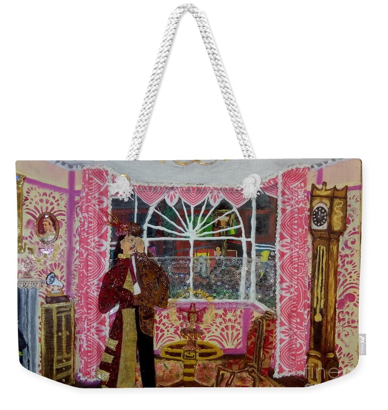 Lgbtq Weekender Tote Bag featuring the mixed media The Victorian Victim by David Westwood