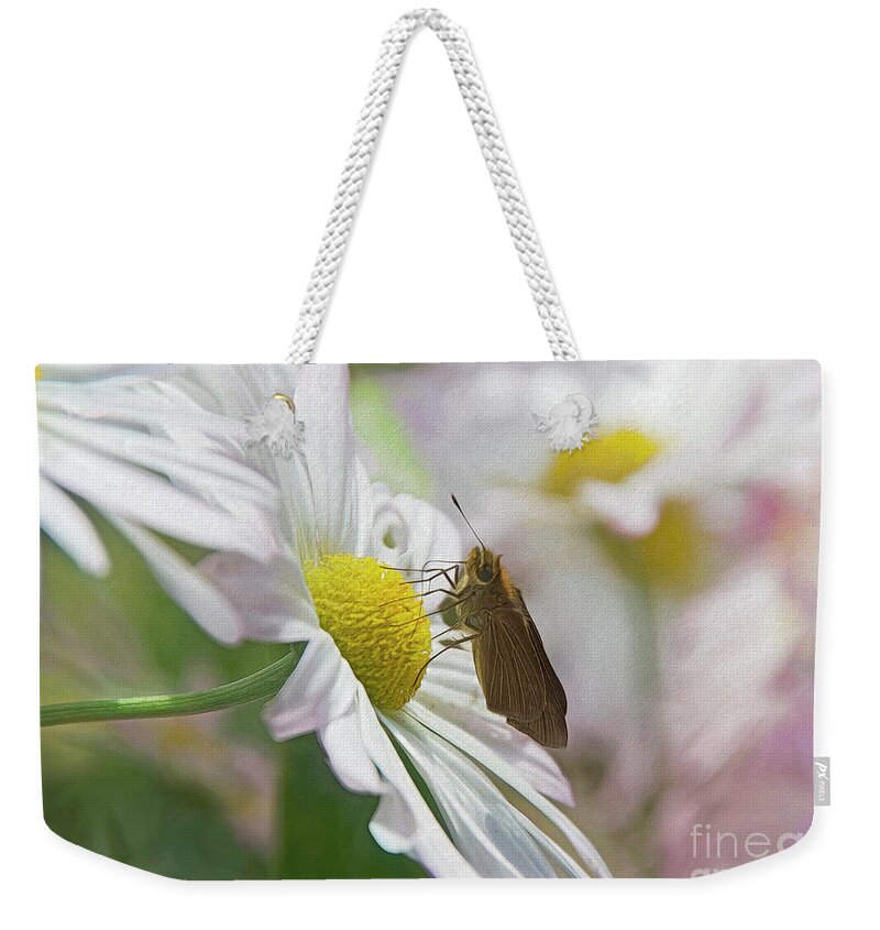 Butterfly Weekender Tote Bag featuring the photograph The Visitor by Kathy Baccari