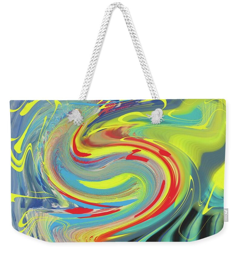 Acrylic Weekender Tote Bag featuring the painting The Waiting by Christina Wedberg