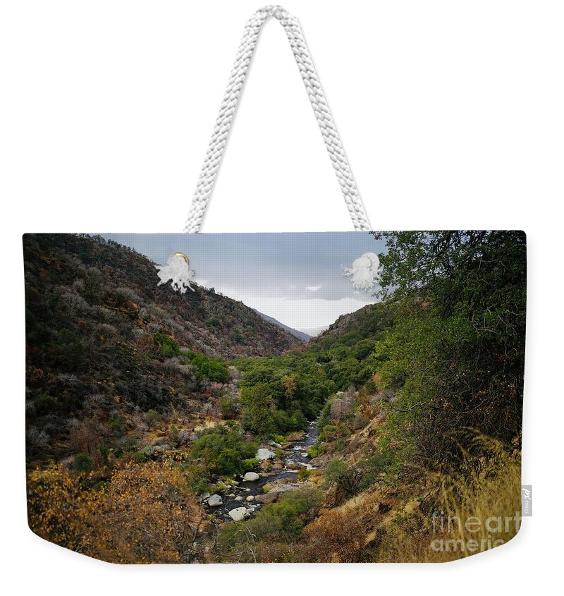 Creek Weekender Tote Bag featuring the photograph The Water Path by Wade Hampton