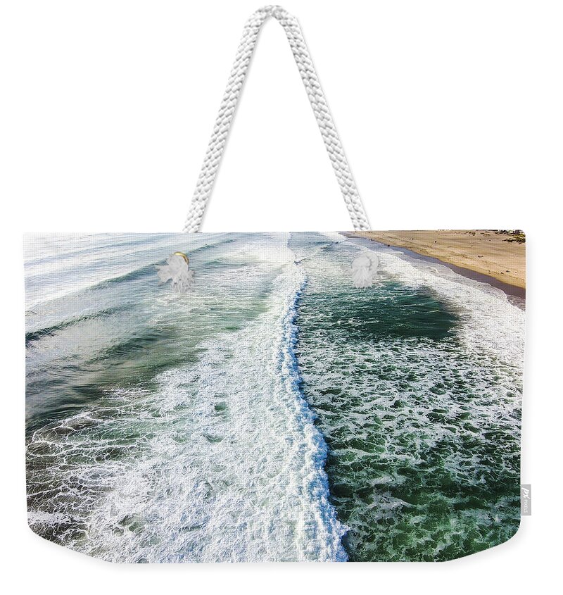 Ocean Weekender Tote Bag featuring the photograph The Waves of the World by Marcus Jones