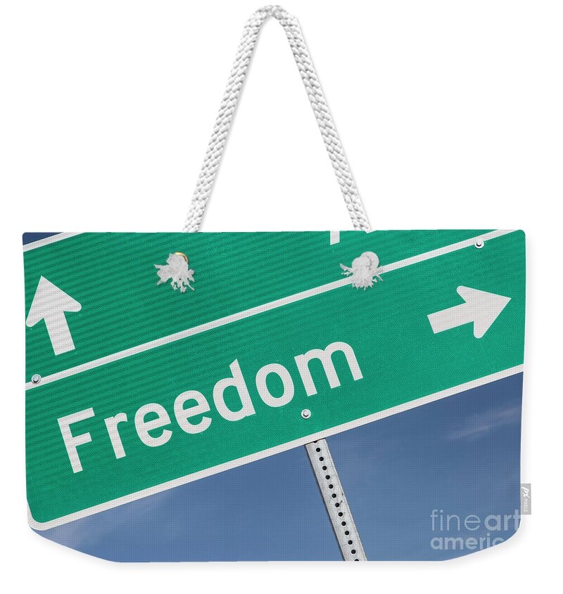 Freedom Weekender Tote Bag featuring the photograph The Way to Freedom by Jim West