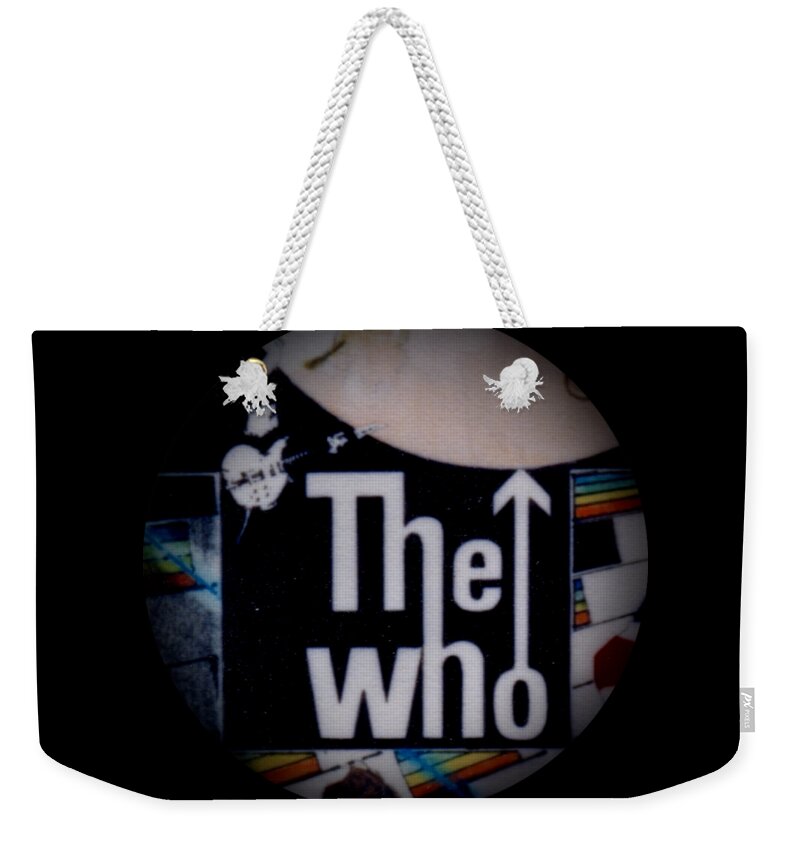 The Who Weekender Tote Bag featuring the drawing The Who - 1960s Poster - detail by Sean Connolly