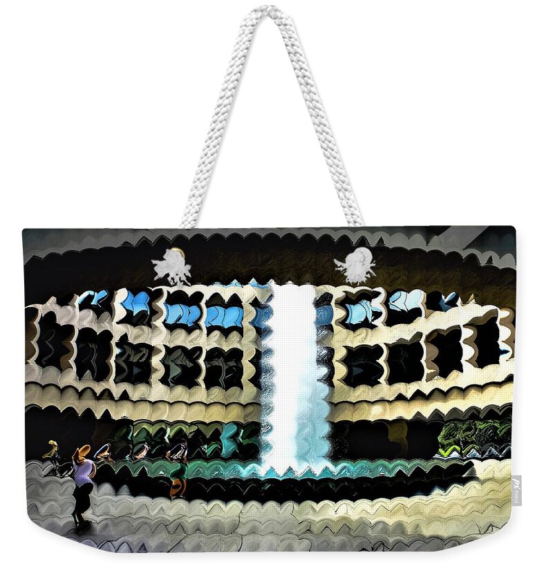 Hirshhorn_museum Weekender Tote Bag featuring the digital art The World is Round #2 by Addison Likins