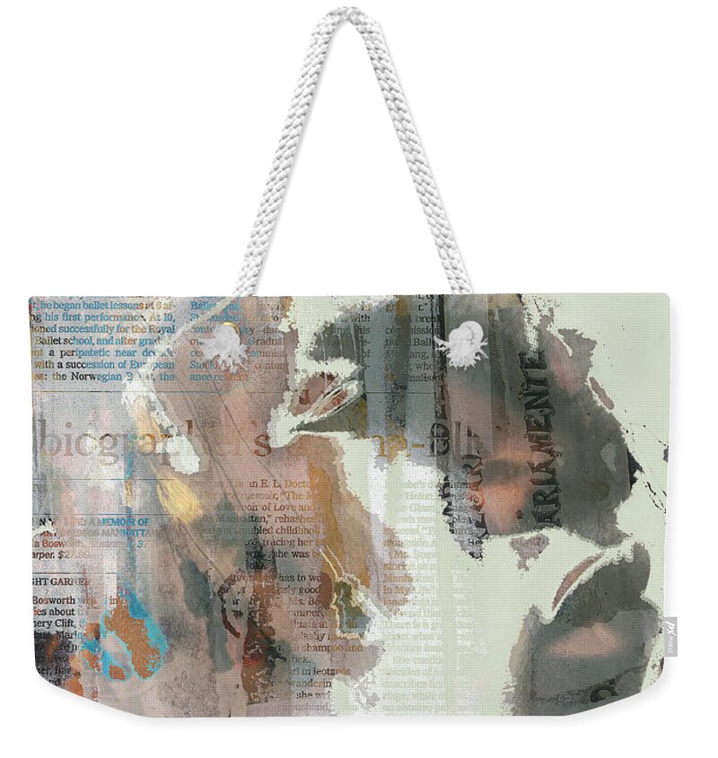Digitalart Weekender Tote Bag featuring the digital art The young african man by Gabi Hampe