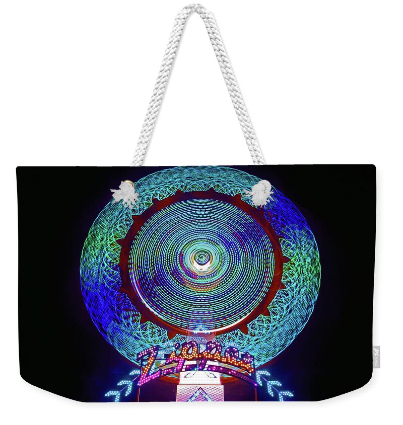 Long Exposure Weekender Tote Bag featuring the photograph The Zipper by Suzanne Stout
