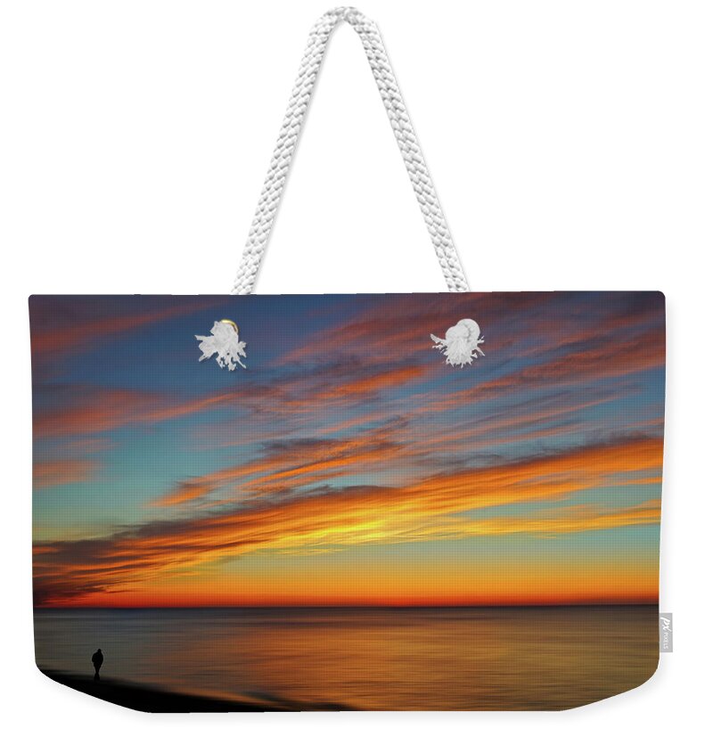 Sunset Weekender Tote Bag featuring the photograph Therapy by Kathi Mirto
