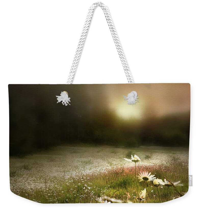  Weekender Tote Bag featuring the photograph There is a field by Cybele Moon