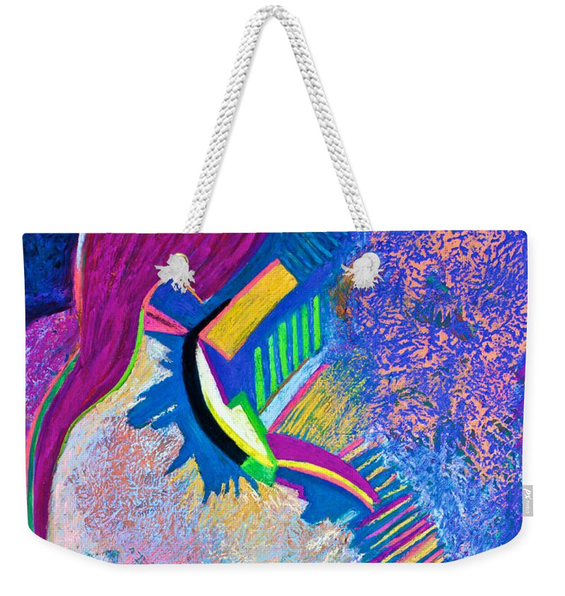  Weekender Tote Bag featuring the pastel There is One Dance You'll Do Alone by Polly Castor