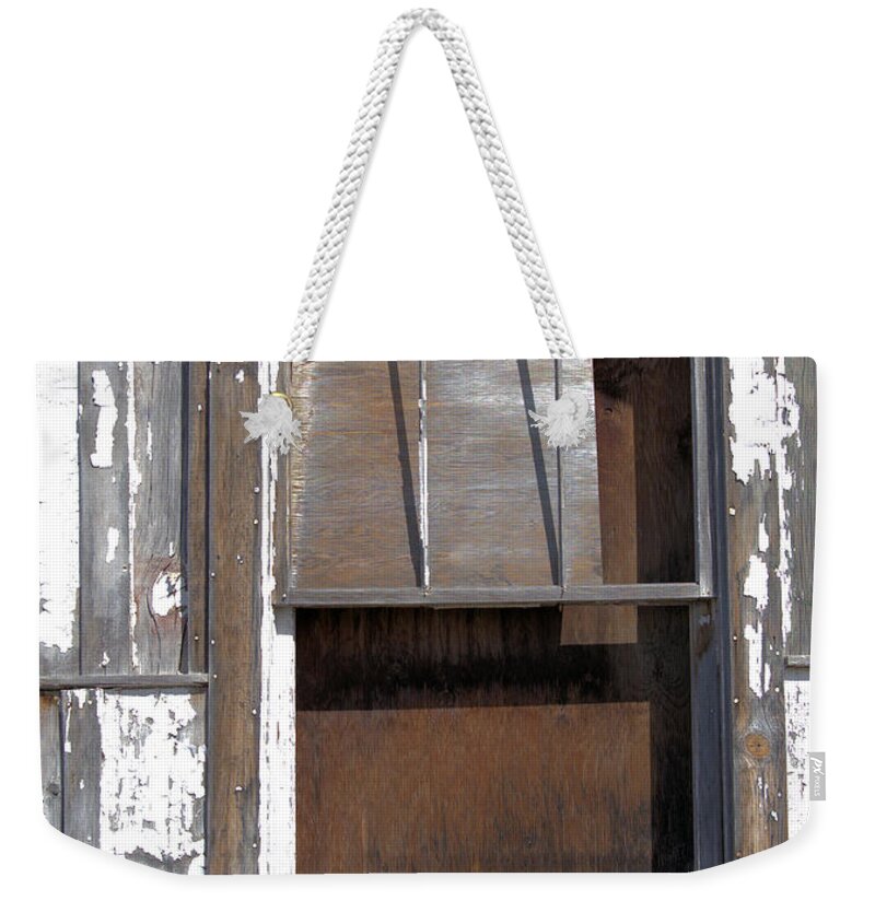 Window Weekender Tote Bag featuring the photograph There Once Was a Window #3 by Kae Cheatham