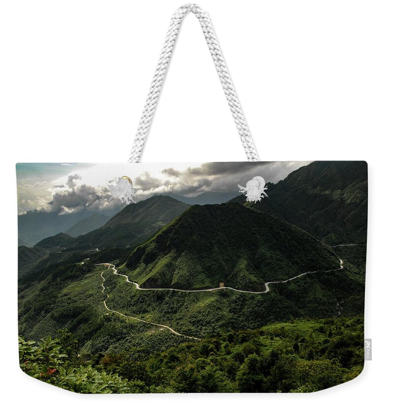 Vietnam Weekender Tote Bag featuring the photograph Things To Come - High Mountain Pass, Northern Vietnam by Earth And Spirit