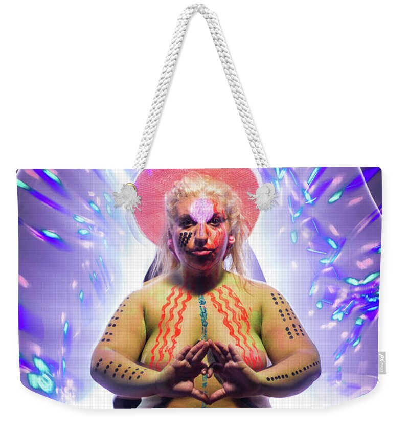 Chakra Weekender Tote Bag featuring the photograph Third Eye by Jose Pagan