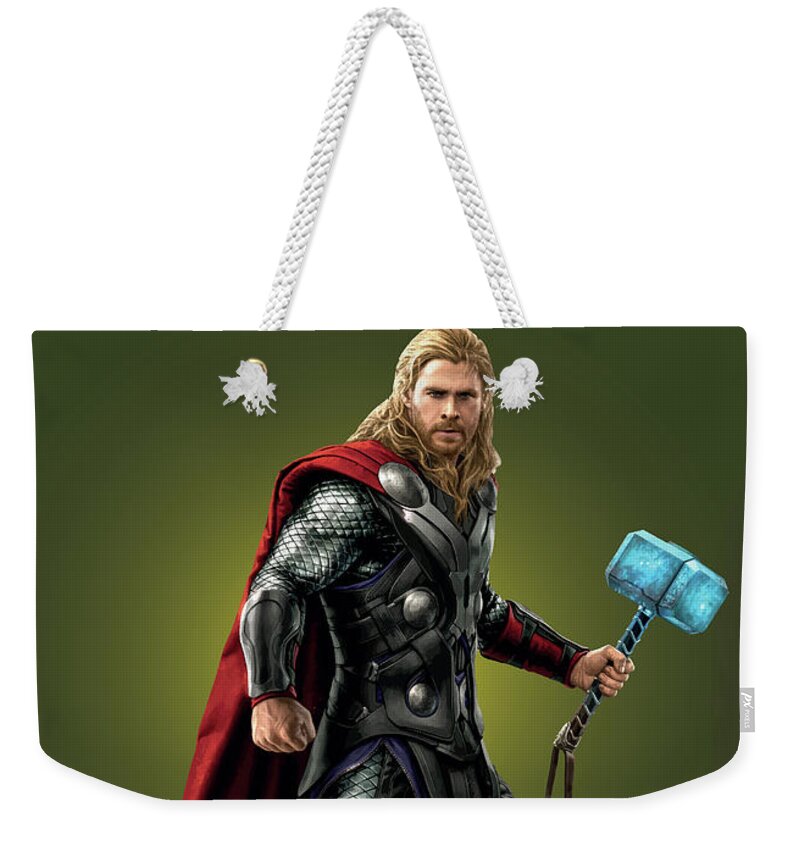 Thor Weekender Tote Bag featuring the photograph Thor - Marvel by Samuel Whitton