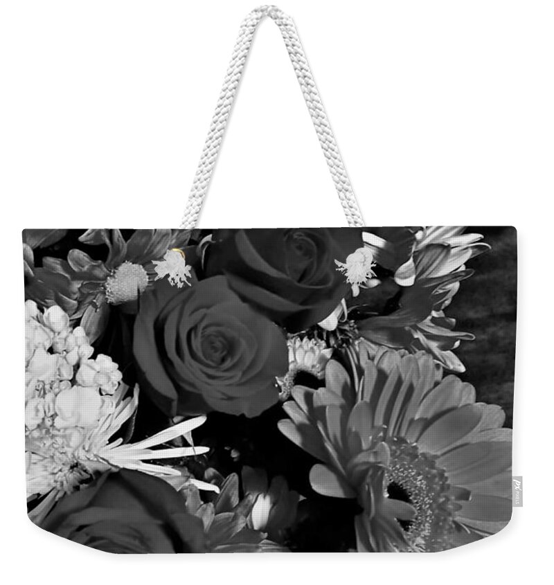 Roses Weekender Tote Bag featuring the photograph Three Roses by John Anderson