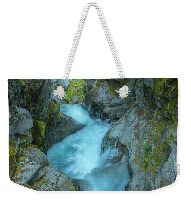 Mount Rainier National Park Weekender Tote Bag featuring the photograph Three Tiers by Doug Scrima