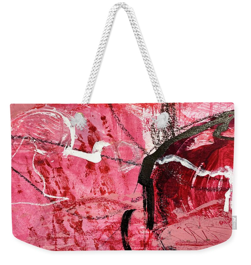 Painting Weekender Tote Bag featuring the painting Thrill of The Great Migration by Fine Art by Alexandra