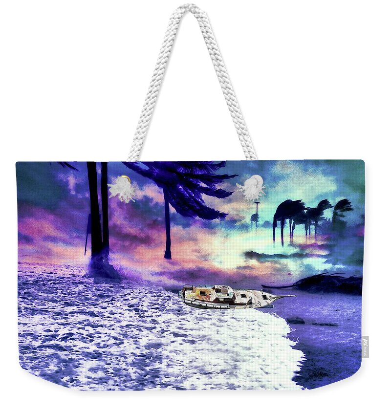 Beach Weekender Tote Bag featuring the digital art Through the Storm by Norman Brule