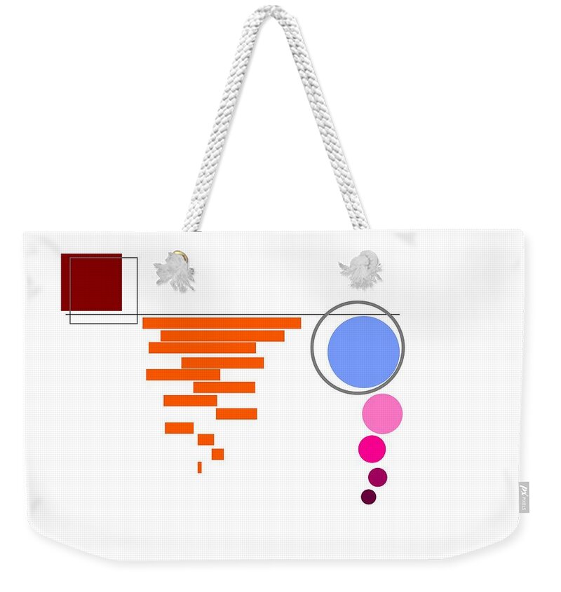 Simple Weekender Tote Bag featuring the digital art Throw It And Fly by Mark Ross