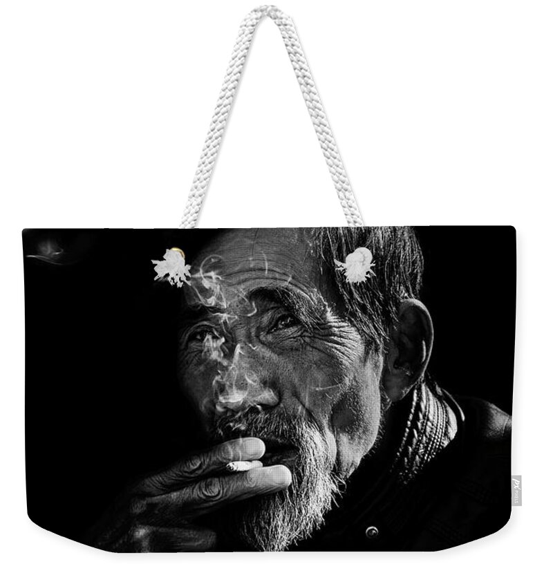 Man Weekender Tote Bag featuring the photograph Time trace by Khanh Bui Phu