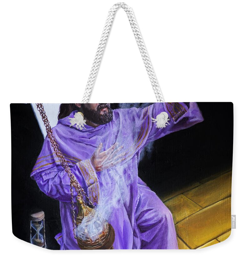  Weekender Tote Bag featuring the painting Timeless in the Heart by Michael Ornido