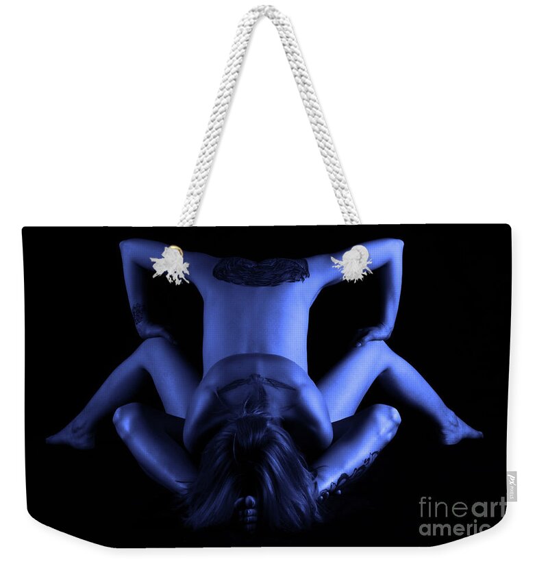 Nude Weekender Tote Bag featuring the photograph Tinge Beetle by Robert WK Clark