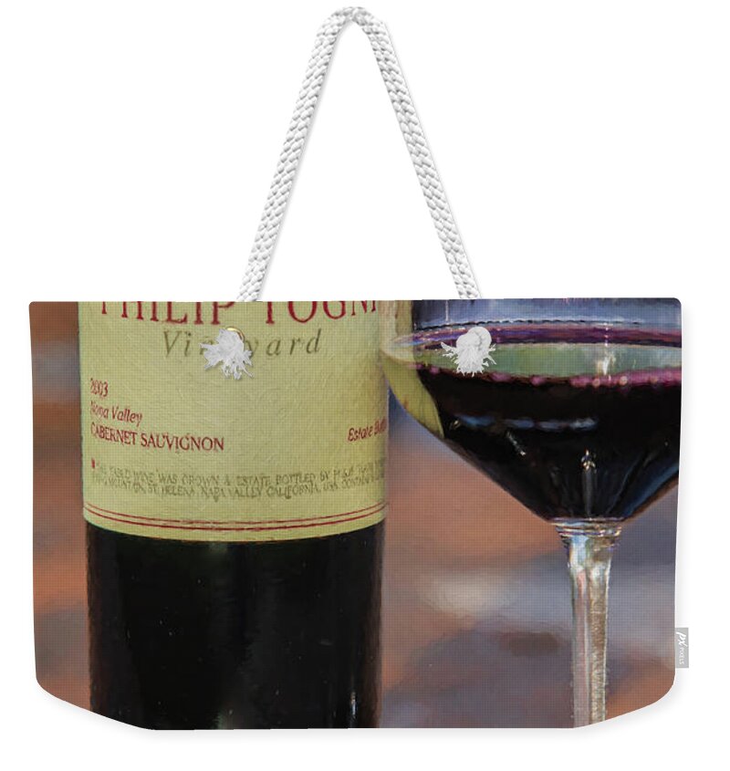 Cabernet Sauvignon Weekender Tote Bag featuring the photograph Togni Wine 13 by David Letts