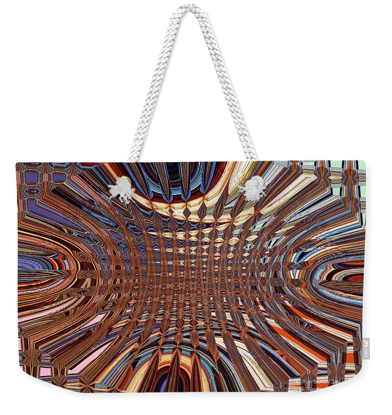 Tom Stanley Janca Abstract 6804ps3a Weekender Tote Bag featuring the digital art Tom Stanley Janca Abstract 6804ps3a by Tom Janca
