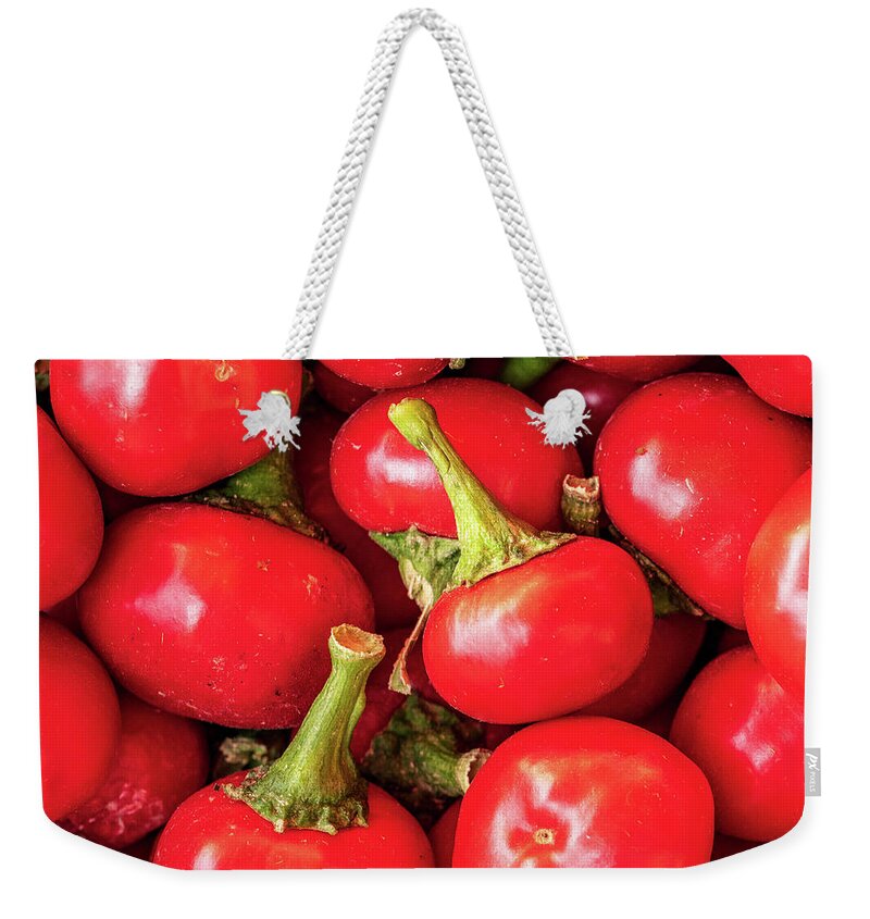  Weekender Tote Bag featuring the photograph Tomato by Robert Miller