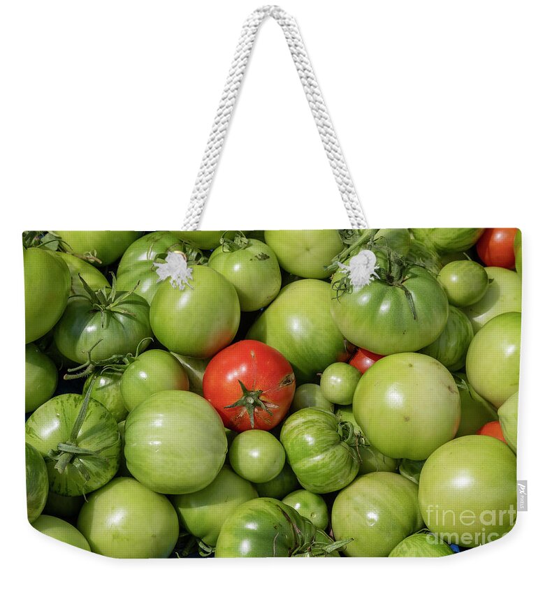 Garden Weekender Tote Bag featuring the photograph Tomatoes by Jim West